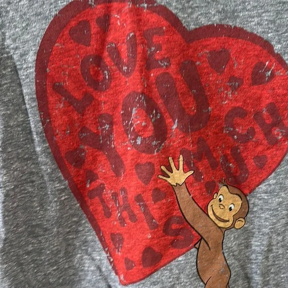 Curious George Love You Top - Picture 2 of 5